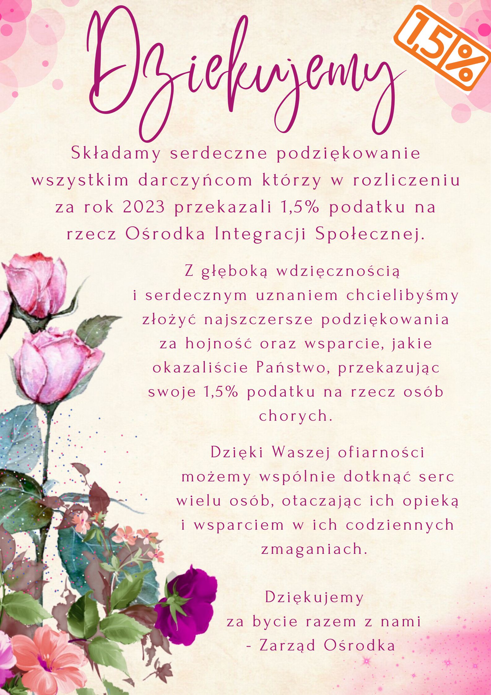 Podziękowania